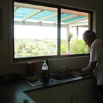 Phil hard at work in kitchen