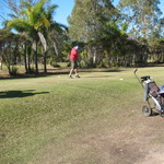 Muz teeing off